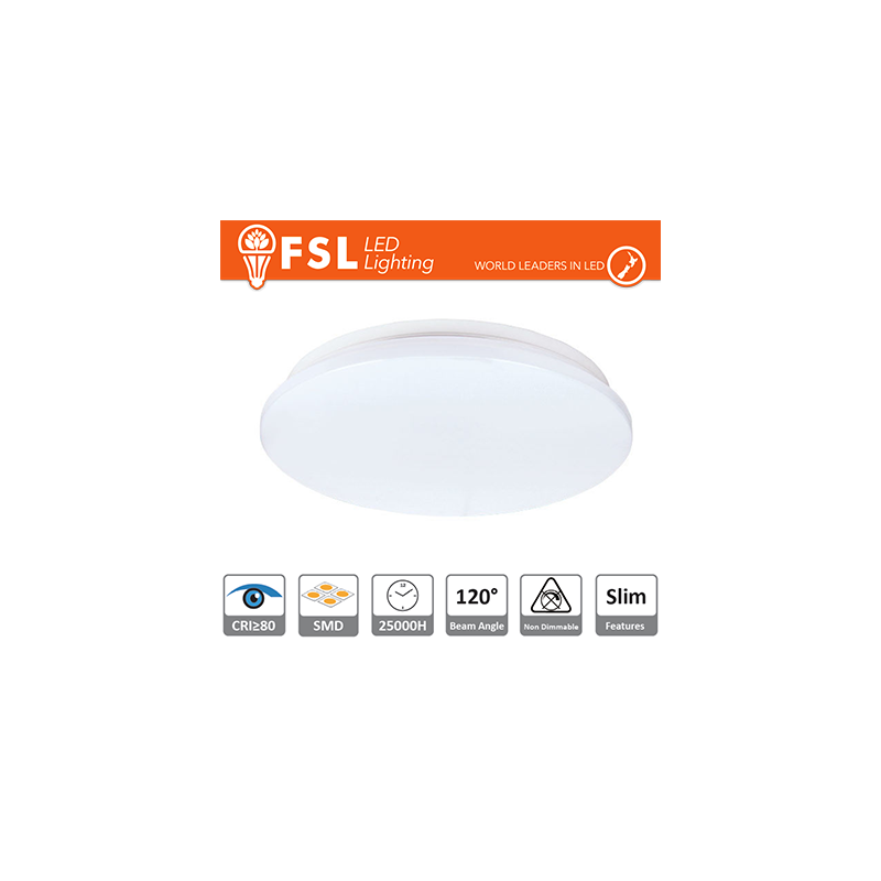 Plafoniera LED 13W 4000K 120 Gradi 26x5,5cm CRI80